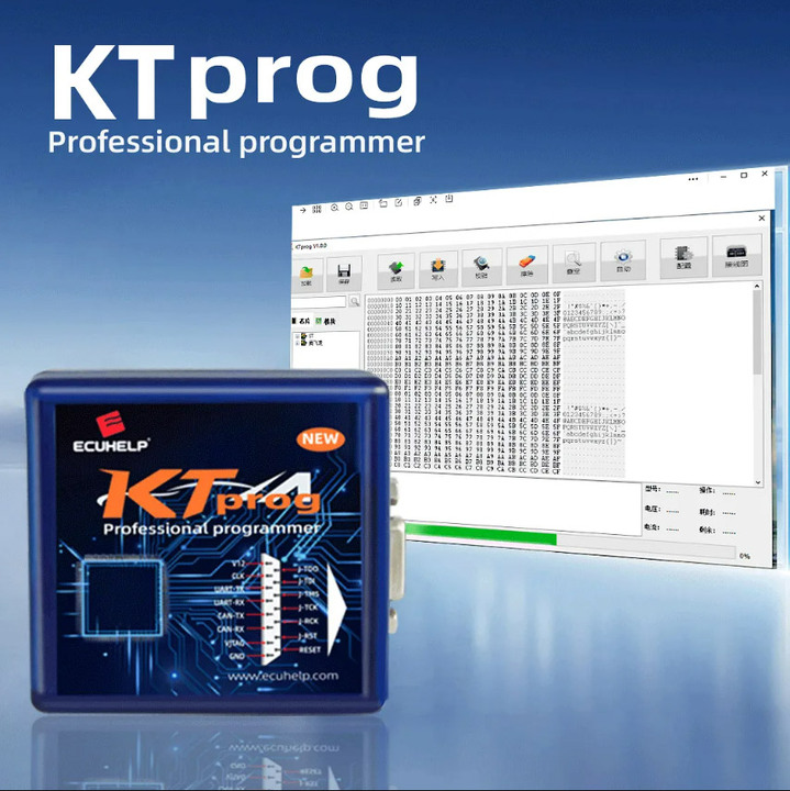 ECUHELP KTprog Chip Programmer,Support Read and Write ST10F275/ Infineon TC265D/ TC275T/ TC277