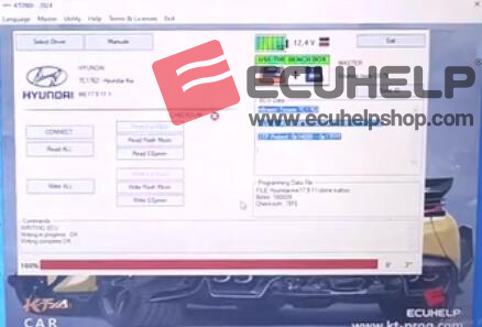 KT200II ECU Programmer Write Hyundai ME17.9.11