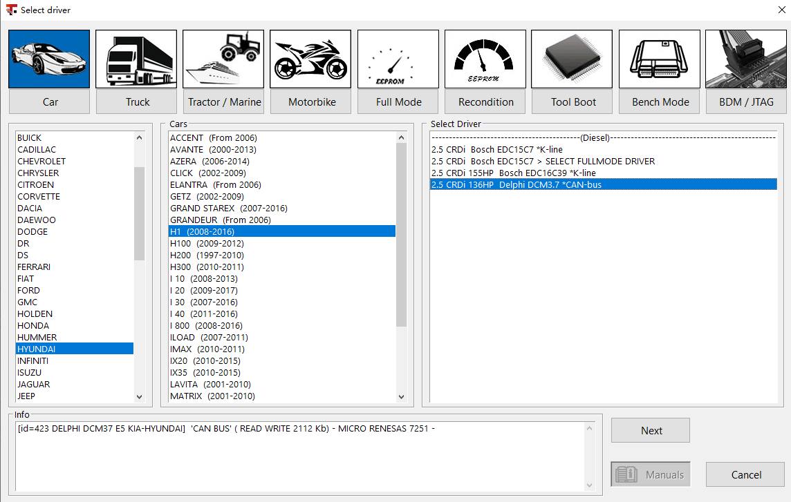 tagflash read Write Delphi DCM3.7AP OK