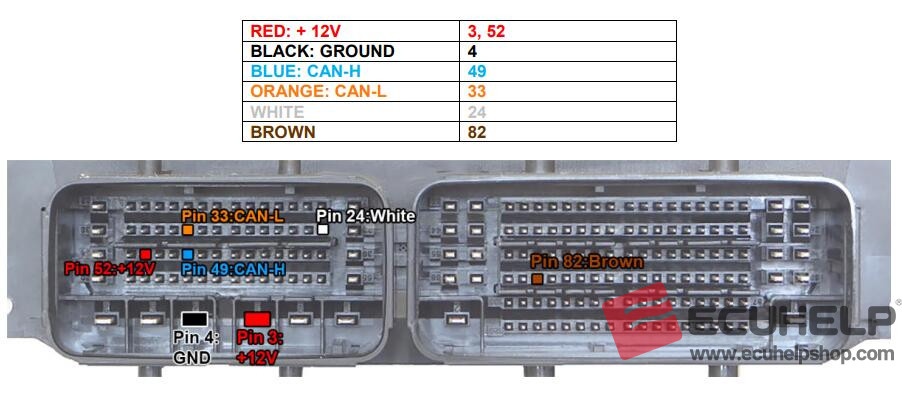 KT200 Read / Write Peugeot Citroen EDC17C60 Without Manual Tprot Off